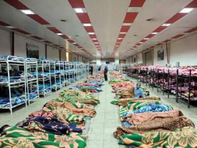 خدمت‌رسانی به ۵۰۰ بی‌خانمان در گرمخانه شهرداری زابل